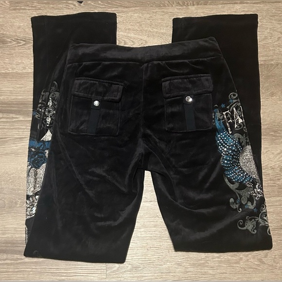 Velour tracksuit pants - Picture 2 of 4